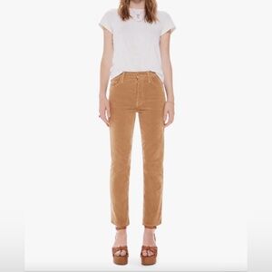 MOTHER Women’s Tomcat Ankle Hopscotch Cafe Spice Button Fly Corduroy / Size 25